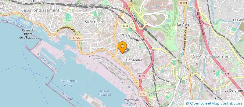 localisation de l'entreprise COMPAGNI AZUREEN DE LEVAGE ET DE MONTAGE à MARSEILLE