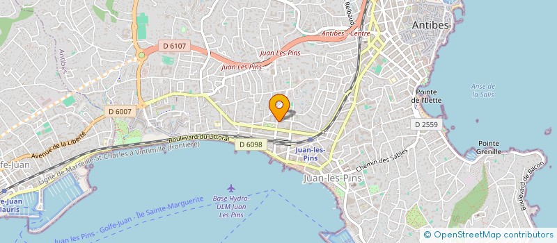 localisation de l'entreprise COMPAGNIA BERGAMASCA DI COSTRUZIONI FRANCE à ANTIBES