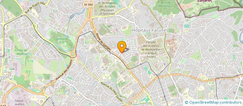 localisation de l'entreprise COMPAGNIA DELL'IMPROVISO à MONTPELLIER