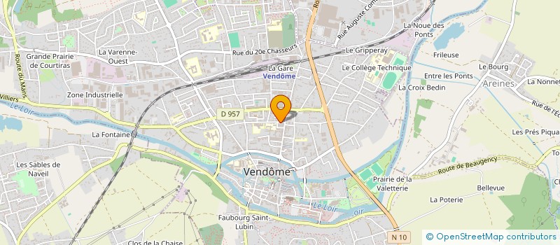 localisation de l'entreprise COMPAGNIE  1-0-1  VENDOME