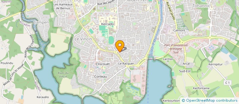 localisation de l'entreprise COMPAGNIE 100 DOUTES à VANNES