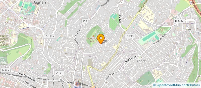 localisation de l'entreprise COMPAGNIE 13.8 à BOIS-GUILLAUME