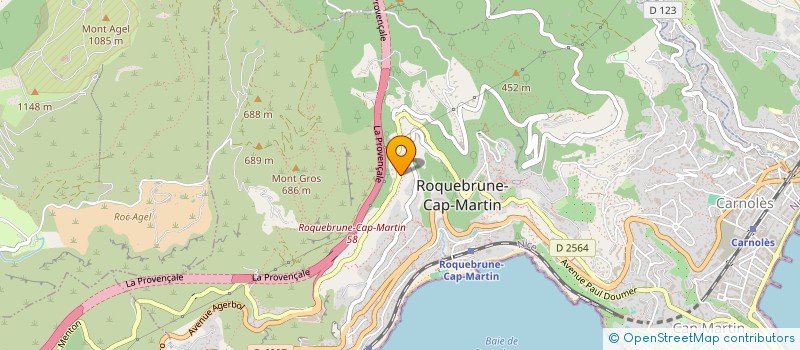 localisation de l'entreprise COMPAGNIE 147 à ROQUEBRUNE-CAP-MARTIN