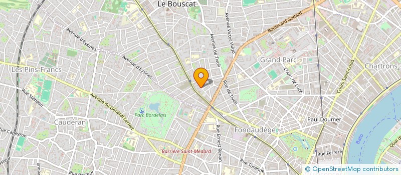 localisation de l'entreprise COMPAGNIE 22H22  LE BOUSCAT