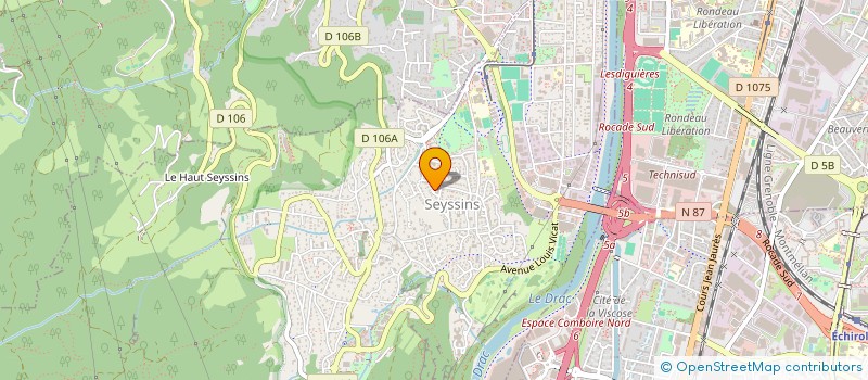 localisation de l'entreprise COMPAGNIE 23 HEURES 24 à SEYSSINS