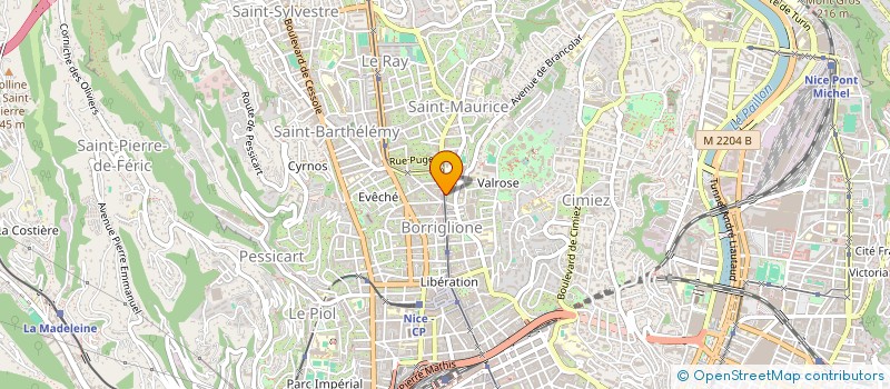 localisation de l'entreprise COMPAGNIE 250G  NICE