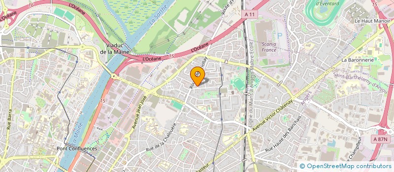 localisation de l'entreprise COMPAGNIE 512 à ANGERS