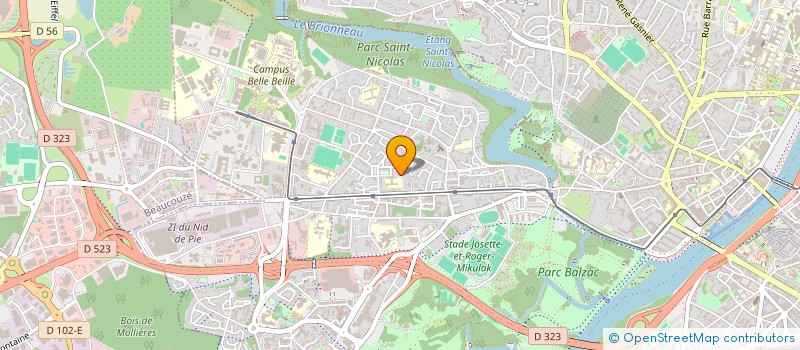 localisation de l'entreprise COMPAGNIE A  ANGERS