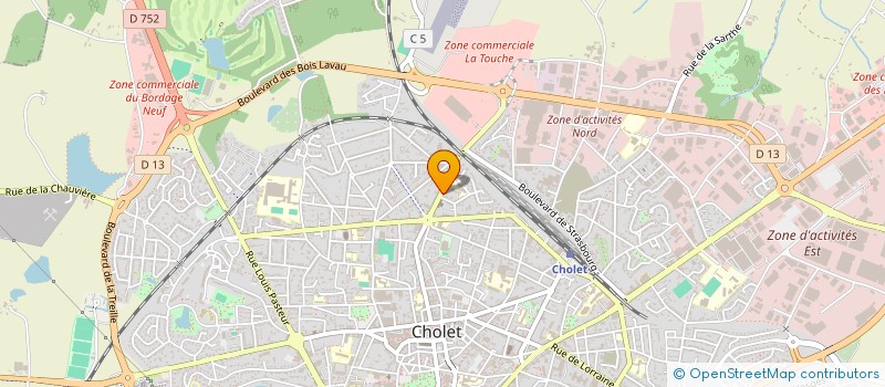 localisation de l'entreprise COMPAGNIE A MES SONGES à CHOLET