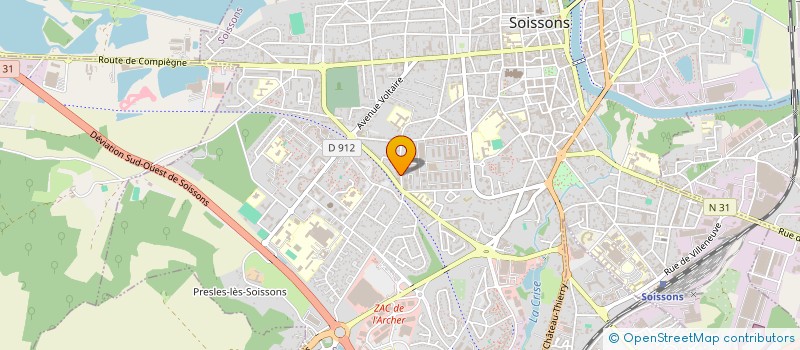 localisation de l'entreprise COMPAGNIE ACALY  SOISSONS