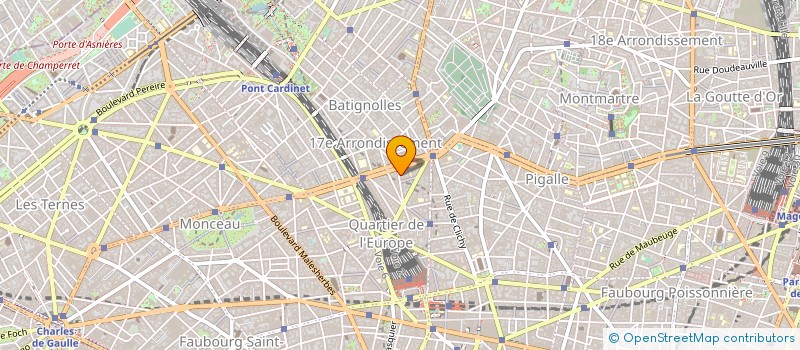 localisation de l'entreprise COMPAGNIE ACQUISITION CLINIQUE HARTMAN à PARIS