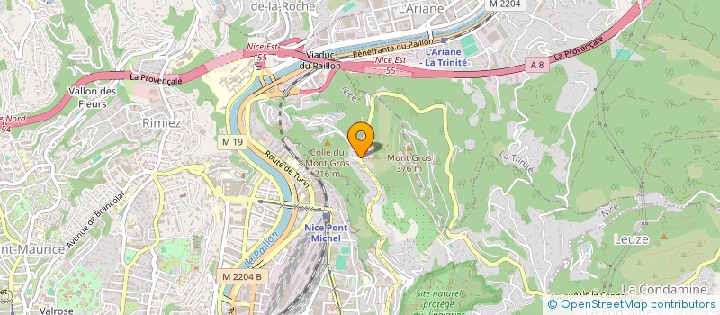 localisation de l'entreprise COMPAGNIE ADN à NICE