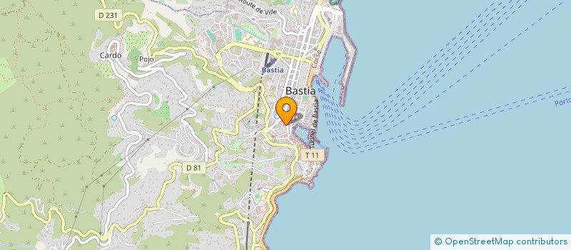 localisation de l'entreprise COMPAGNIE AIME AU CARRE à BASTIA