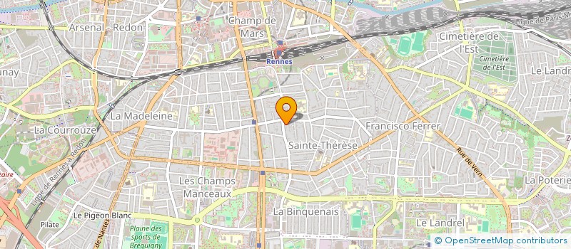 localisation de l'entreprise COMPAGNIE ALICE M.  RENNES