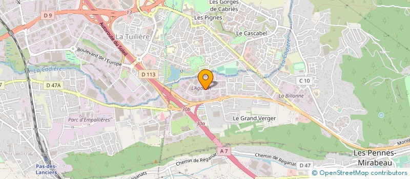 localisation de l'entreprise COMPAGNIE ALIMENTAIRE à LES PENNES-MIRABEAU