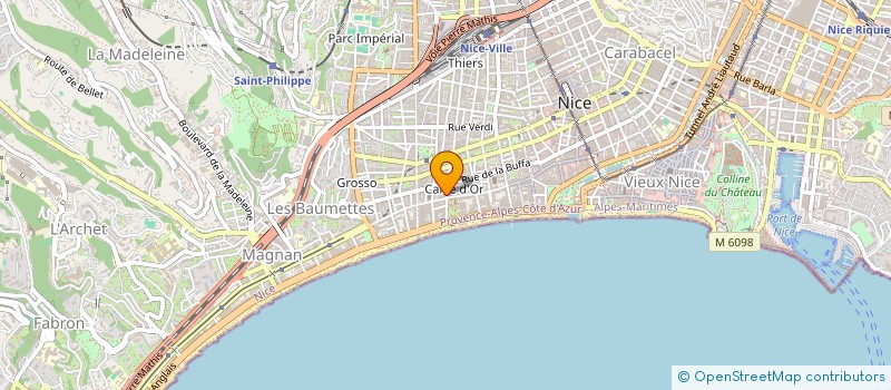 localisation de l'entreprise COMPAGNIE ALPHA à NICE