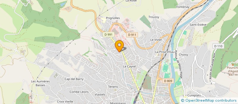 localisation de l'entreprise COMPAGNIE ALRIC AUTOMOBILES à MILLAU