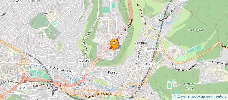 localisation de l'entreprise COMPAGNIE AMA à ROUEN