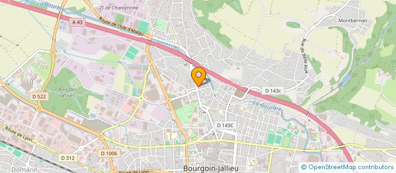 localisation de l'entreprise COMPAGNIE AMCEMAO-AUDE MANCHON à BOURGOIN-JALLIEU