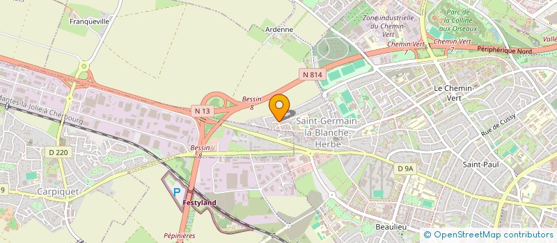 localisation de l'entreprise COMPAGNIE ANAHATA  SAINT-GERMAIN-LA-BLANCHE-HERBE