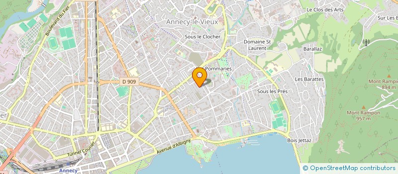 localisation de l'entreprise COMPAGNIE ANNECY BALLET JUNIOR à ANNECY