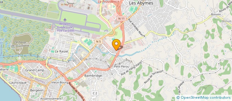 localisation de l'entreprise COMPAGNIE ANTILLAISE DE TRAVAUX PUBLICS à LES ABYMES