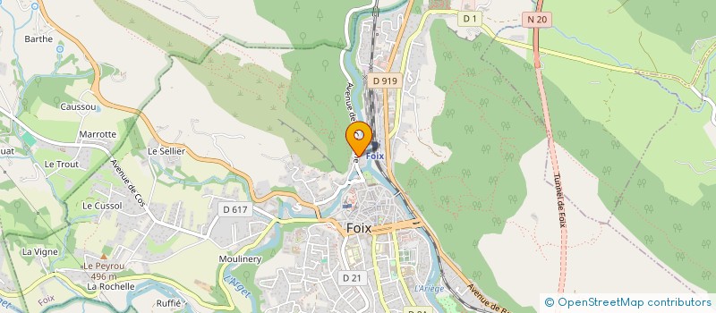 localisation de l'entreprise COMPAGNIE ARLEQUIN DES ETOILES à FOIX