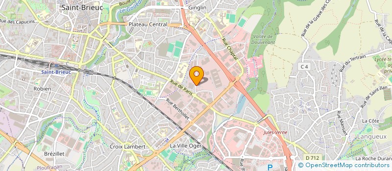 localisation de l'entreprise COMPAGNIE ARMORICAINE DE TRANSPORTS à SAINT-BRIEUC