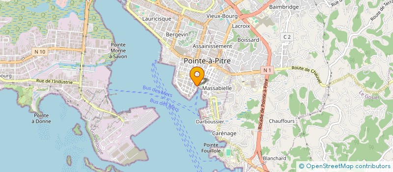 localisation de l'entreprise COMPAGNIE AROMATIQUE DES ILES à POINTE A PITRE