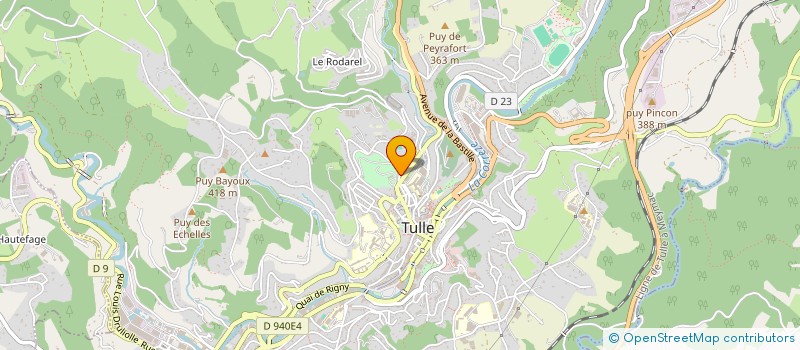 localisation de l'entreprise COMPAGNIE ART'ENSOI à TULLE