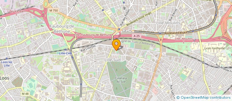 localisation de l'entreprise COMPAGNIE ART-TRACK à LILLE
