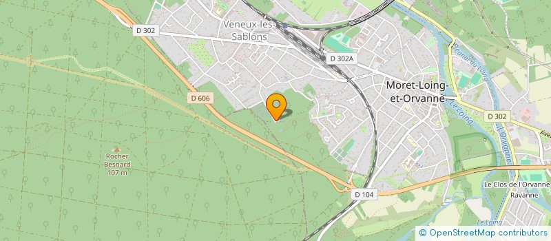 localisation de l'entreprise COMPAGNIE ARTANIS AR FEINEL  MORET-LOING-ET-ORVANNE