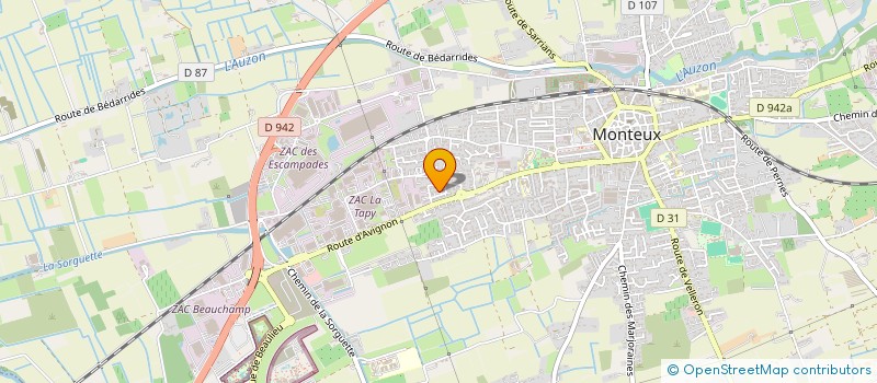 localisation de l'entreprise COMPAGNIE ARTISANS CARRELEURS à MONTEUX