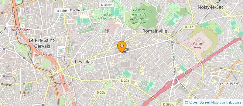 localisation de l'entreprise COMPAGNIE ARTISTIQUE A9Z1 à LES LILAS