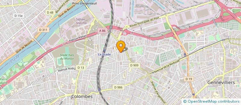 localisation de l'entreprise COMPAGNIE ARTISTIQUE UMBRAL à COLOMBES