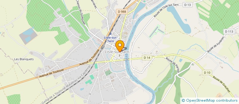localisation de l'entreprise COMPAGNIE ASTOR ET LA PATRONNE à LISLE-SUR-TARN