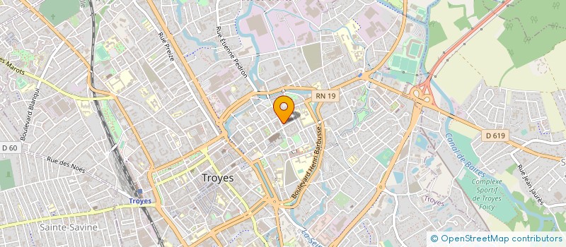 localisation de l'entreprise COMPAGNIE AU CLAIR DE LUNE à TROYES