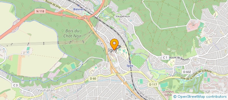 localisation de l'entreprise COMPAGNIE AU COEUR DE L'IMAGE à IGNY