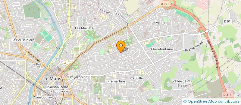 localisation de l'entreprise COMPAGNIE AU CREUX DU VENTRE  LE MANS