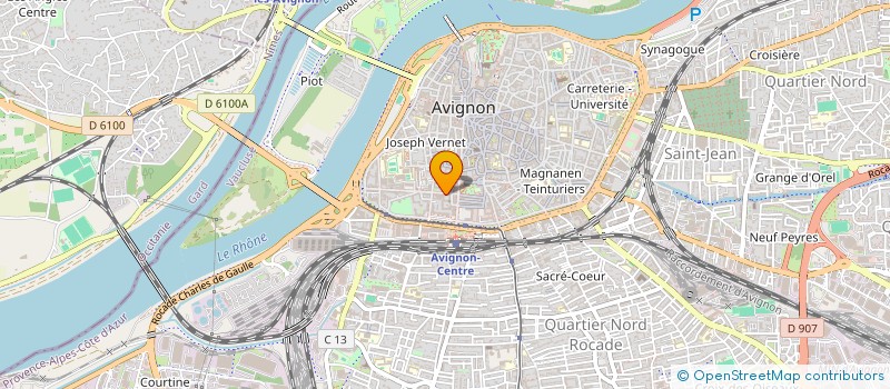 localisation de l'entreprise COMPAGNIE AU-DELA DES MURS  AVIGNON