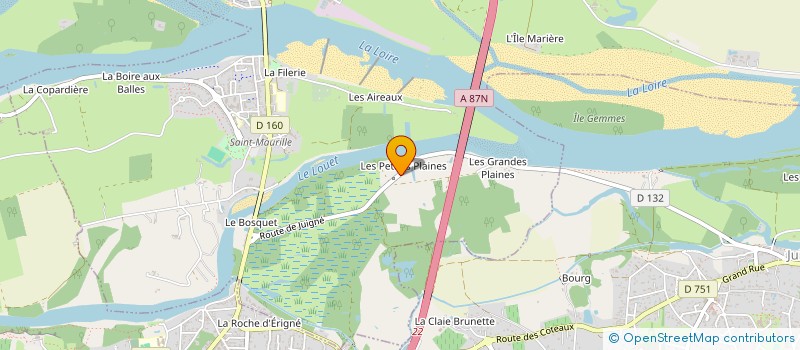 localisation de l'entreprise COMPAGNIE AU-DELA DU MUR à LES PONTS-DE-CE