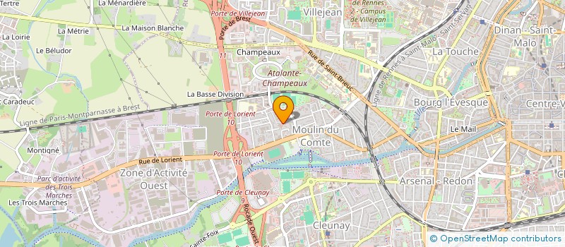 localisation de l'entreprise COMPAGNIE AU FIL DES MIETTES  RENNES