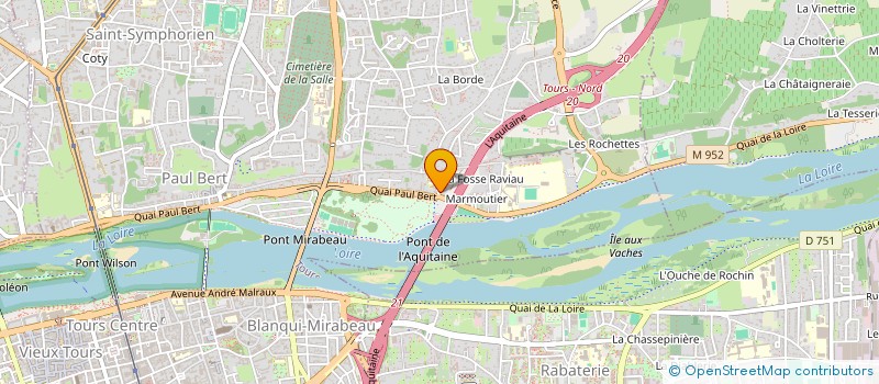 localisation de l'entreprise COMPAGNIE AU TOURS DE PARIS  TOURS