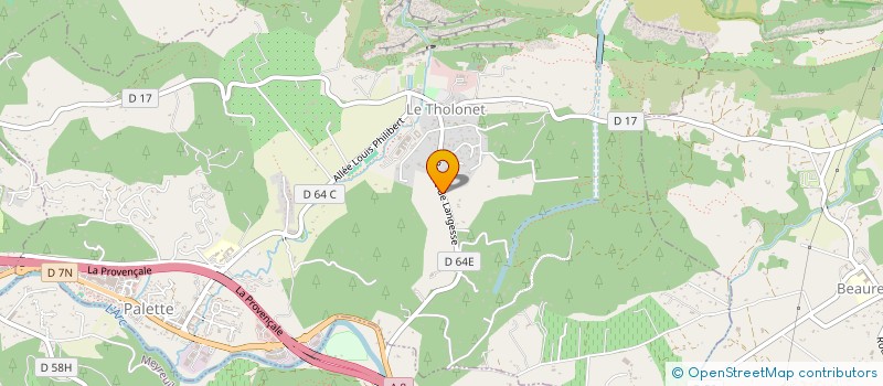 localisation de l'entreprise COMPAGNIE AUXILIAIRE DE TRAVAUX à LE THOLONET