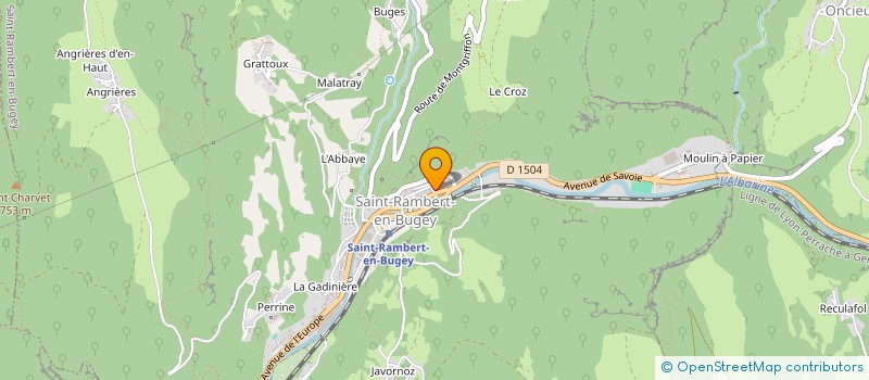 localisation de l'entreprise COMPAGNIE AVANTIUM  SAINT-RAMBERT-EN-BUGEY