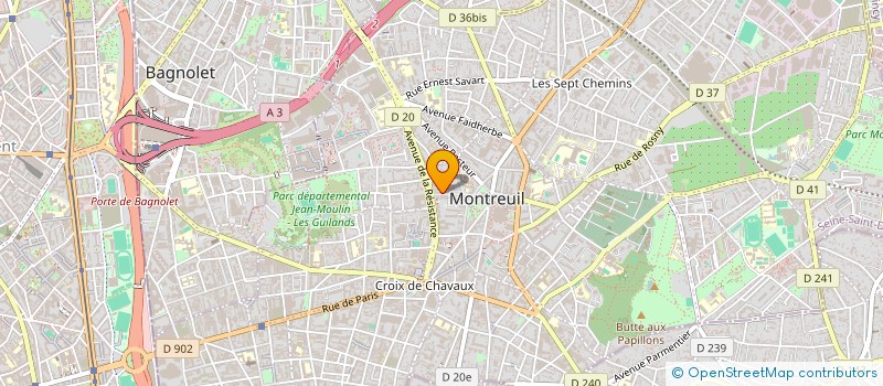 localisation de l'entreprise COMPAGNIE BALLADE à MONTREUIL