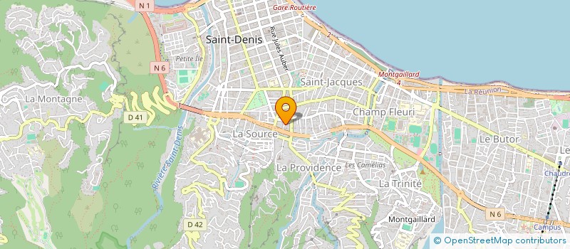 localisation de l'entreprise COMPAGNIE BAROUF à SAINT-DENIS