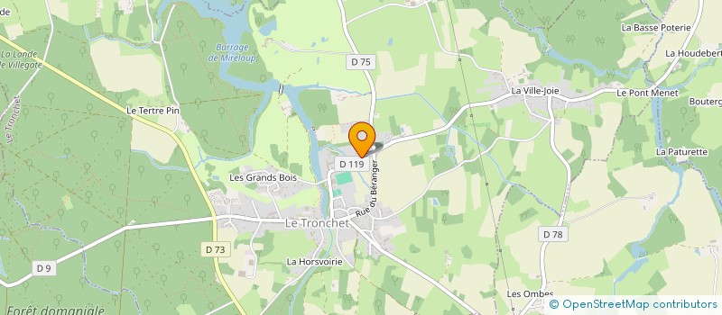 localisation de l'entreprise COMPAGNIE BAS LES MASQUES  LE TRONCHET