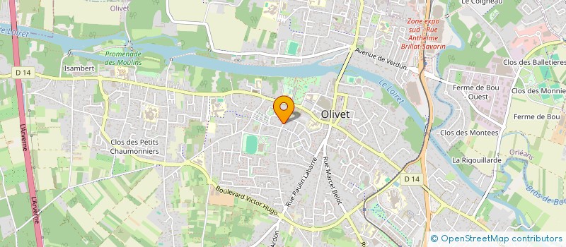 localisation de l'entreprise COMPAGNIE BELISAIRE à OLIVET