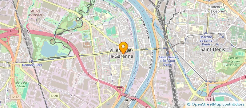 localisation de l'entreprise COMPAGNIE BELLE RIVE THEATRE à VILLENEUVE-LA-GARENNE
